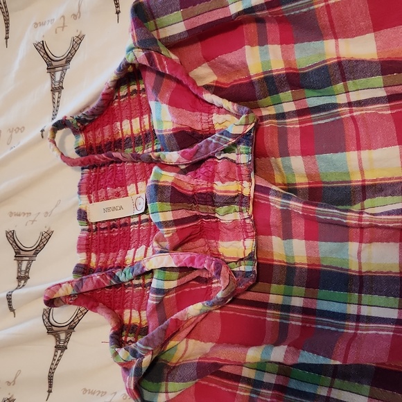 Girl's NEVADA Sumner dress checked colourful - Picture 3 of 4